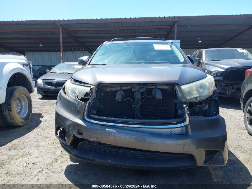 2015 Toyota Highlander Xle V6 VIN: 5TDJKRFH8FS081996 Lot: 39504876