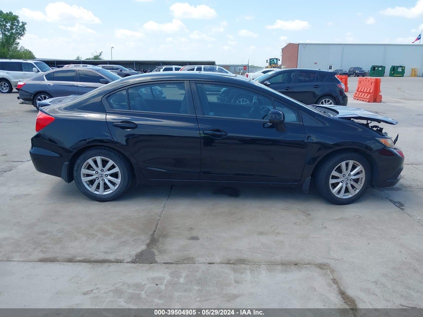 2012 Honda Civic Ex-L VIN: 19XFB2F95CE041743 Lot: 39504905