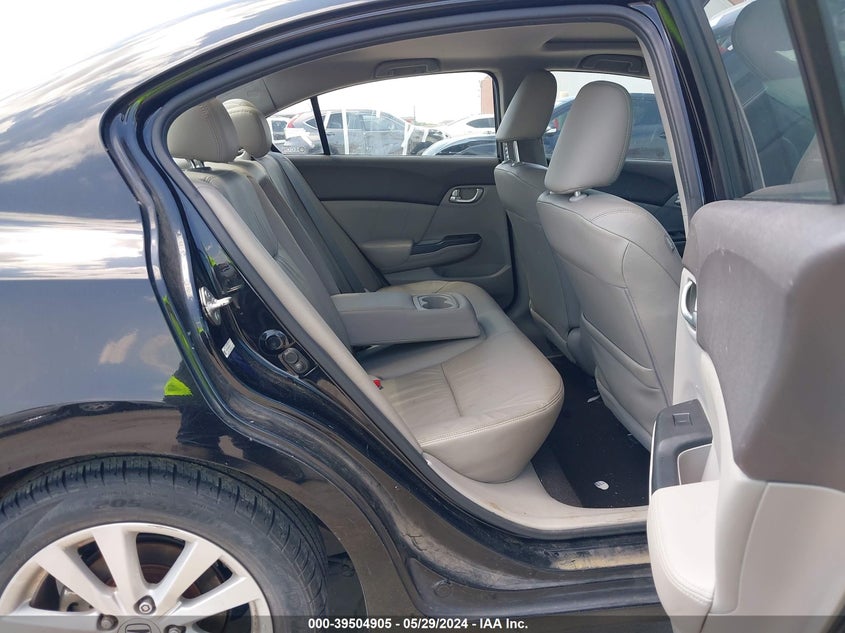 2012 Honda Civic Ex-L VIN: 19XFB2F95CE041743 Lot: 39504905