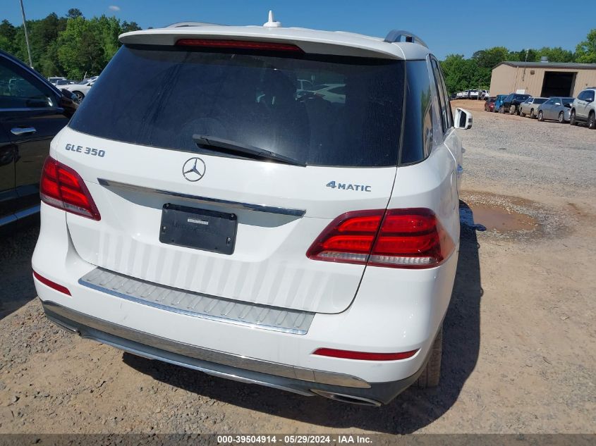 2016 Mercedes-Benz Gle 350 4Matic VIN: 4JGDA5HB0GA799392 Lot: 39504914