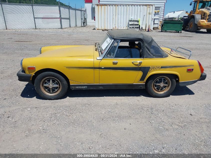 1978 Mg Midget VIN: GAN6UJ200459G Lot: 39504920