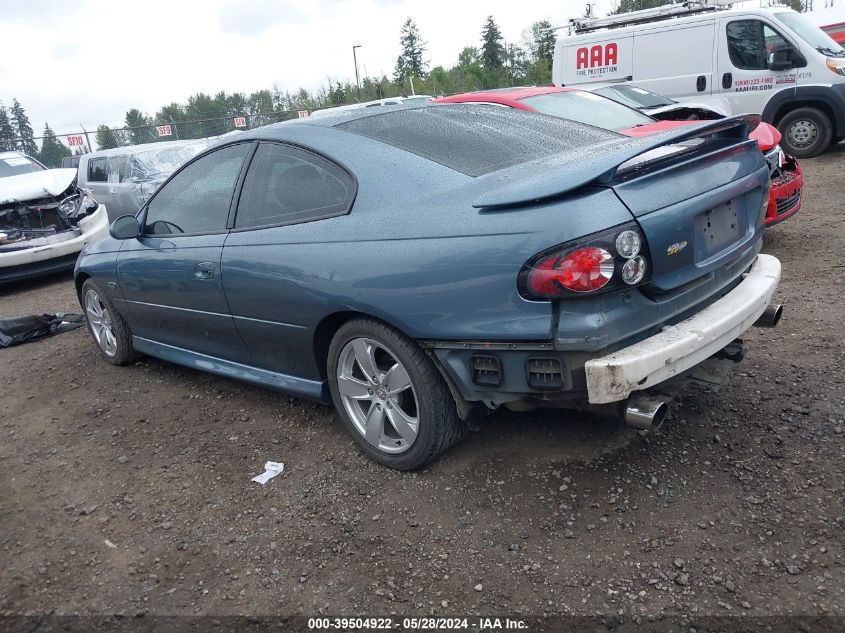 2006 Pontiac Gto VIN: 6G2VX12U86L541237 Lot: 39504922