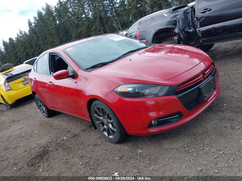 2013 Dodge Dart Rallye VIN: 1C3CDFBA5DD178189 Lot: 39504923