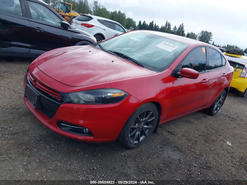 2013 Dodge Dart Rallye VIN: 1C3CDFBA5DD178189 Lot: 39504923