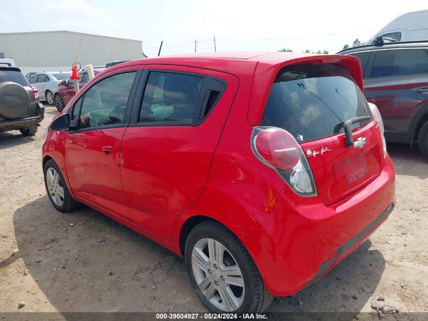 2015 Chevrolet Spark Ls Manual VIN: KL8CA6S92FC739430 Lot: 39504927