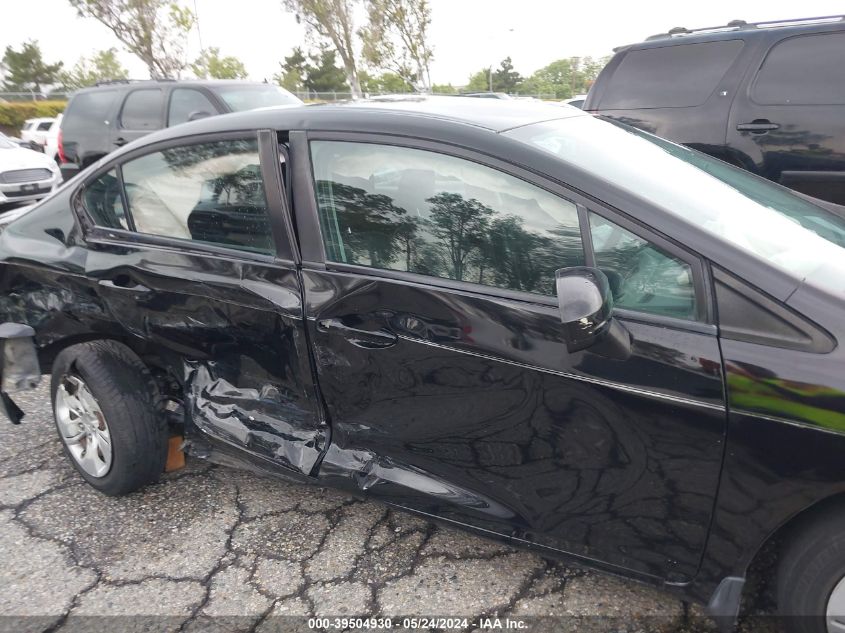 2014 Honda Civic Lx VIN: 2HGFB2F51EH511739 Lot: 39504930