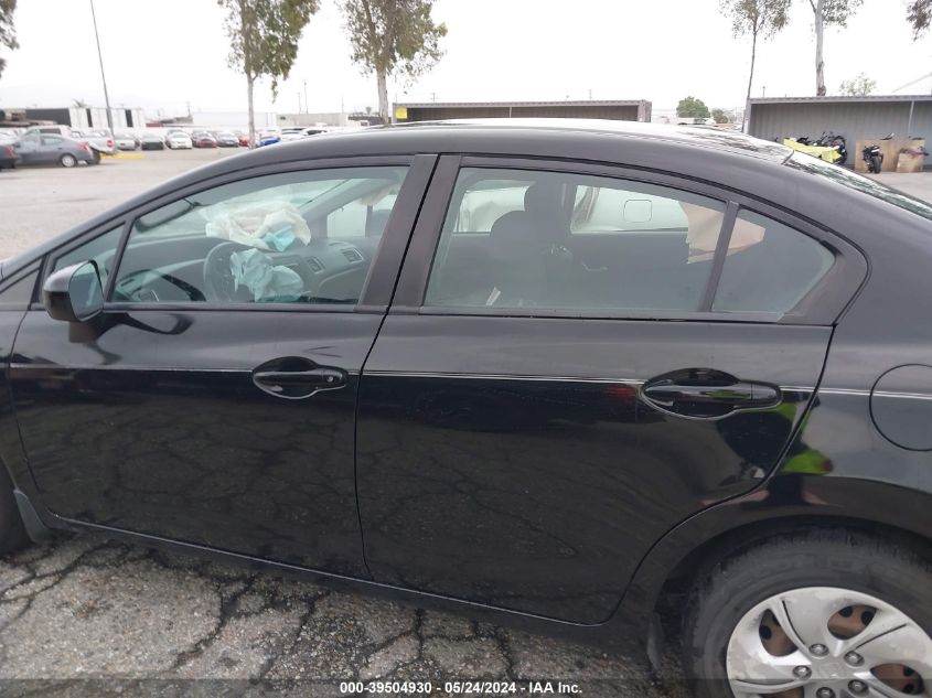 2014 Honda Civic Lx VIN: 2HGFB2F51EH511739 Lot: 39504930