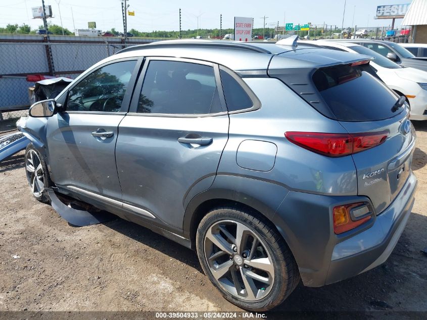 2020 Hyundai Kona Limited VIN: KM8K33A53LU404589 Lot: 39504933