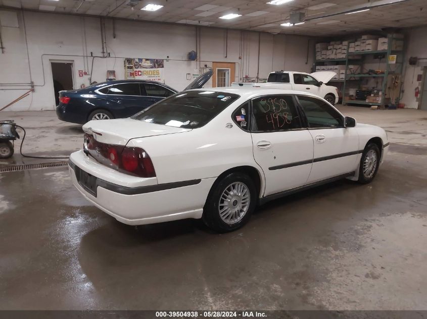 2002 Chevrolet Impala VIN: 2G1WF55E629122034 Lot: 39504938