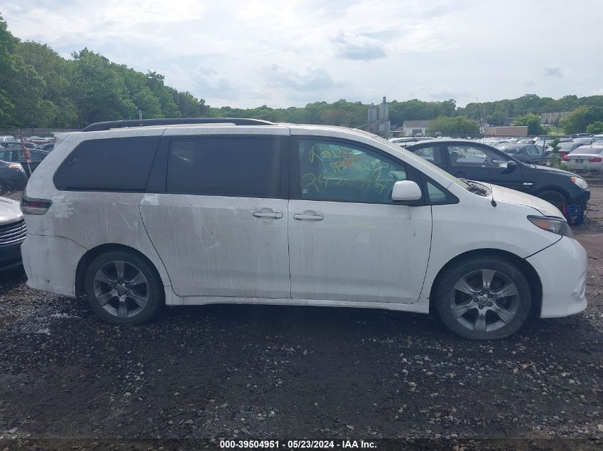 2013 Toyota Sienna Se 8 Passenger VIN: 5TDXK3DC7DS393688 Lot: 39504951