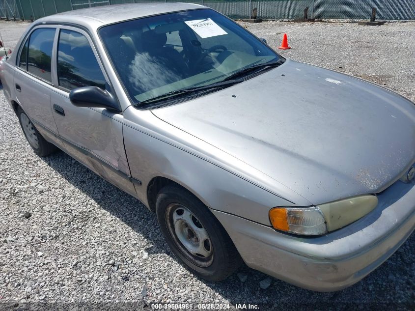 1998 Chevrolet Prizm VIN: 1Y1SK5282WZ431801 Lot: 39504981