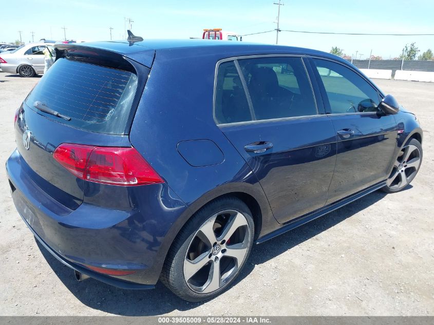 2016 VOLKSWAGEN GOLF GTI S 4-DOOR - 3VW4T7AU7GM039935