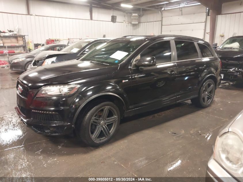 2013 Audi Q7 3.0T S Line Prestige VIN: WA1DGAFE3DD007992 Lot: 39505012