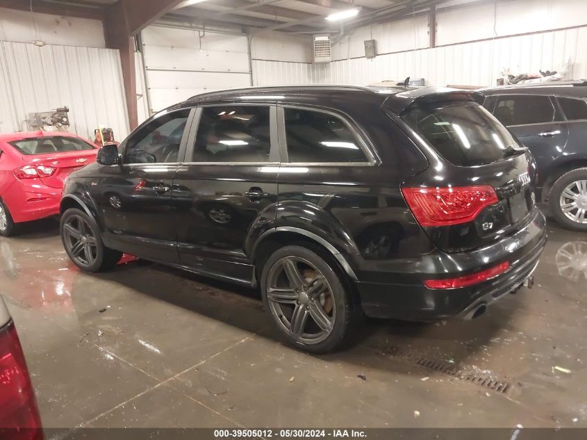 2013 Audi Q7 3.0T S Line Prestige VIN: WA1DGAFE3DD007992 Lot: 39505012