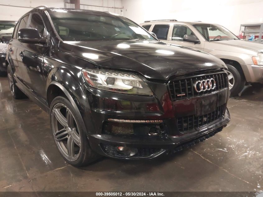 2013 Audi Q7 3.0T S Line Prestige VIN: WA1DGAFE3DD007992 Lot: 39505012