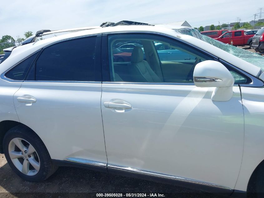 2010 Lexus Rx 350 VIN: 2T2BK1BA6AC014499 Lot: 39505028