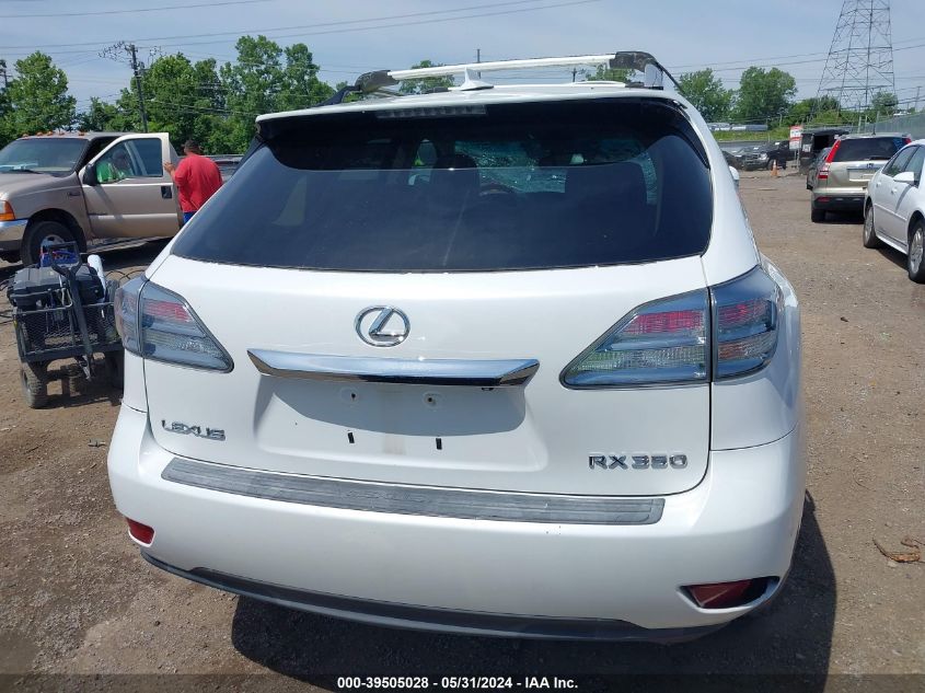 2010 Lexus Rx 350 VIN: 2T2BK1BA6AC014499 Lot: 39505028