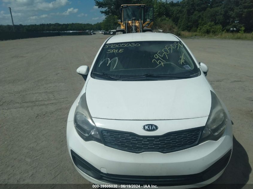 2015 Kia Rio Lx VIN: KNADM4A34F6450940 Lot: 39505030