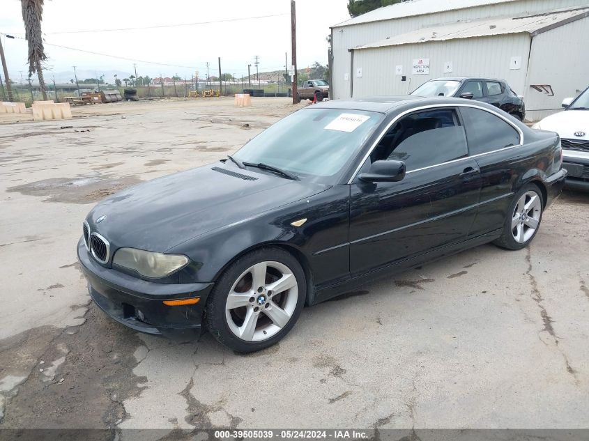 2004 BMW 325Ci Ci Sulev VIN: WBABV13444JT22670 Lot: 39505039