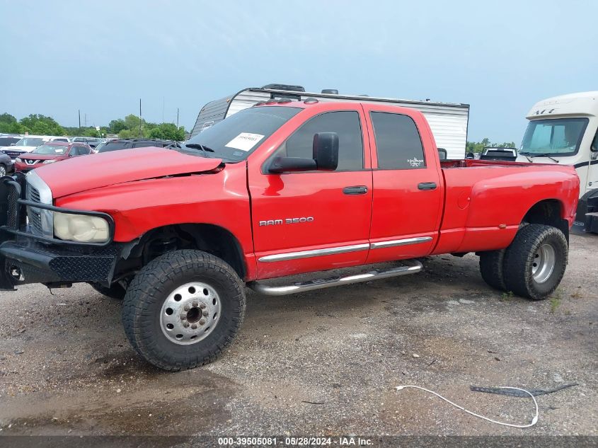 2004 Dodge Ram 3500 Slt/Laramie VIN: 3D7MU48C94G156542 Lot: 39505081