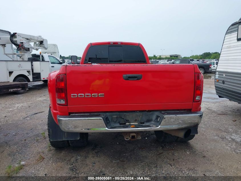 2004 Dodge Ram 3500 Slt/Laramie VIN: 3D7MU48C94G156542 Lot: 39505081