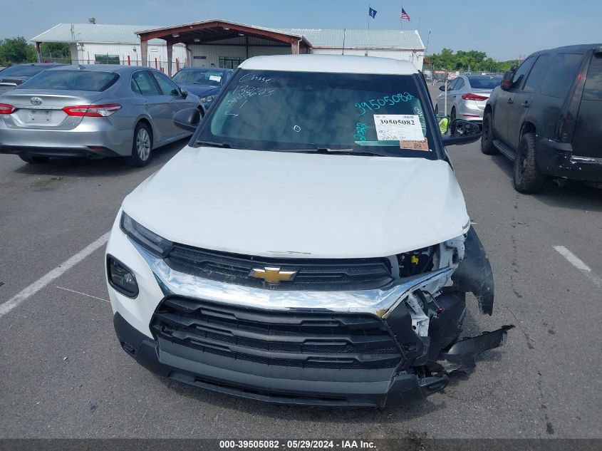 2022 Chevrolet Trailblazer Fwd Ls VIN: KL79MMS25NB133623 Lot: 39505082