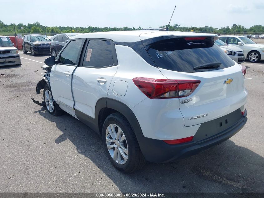 2022 Chevrolet Trailblazer Fwd Ls VIN: KL79MMS25NB133623 Lot: 39505082