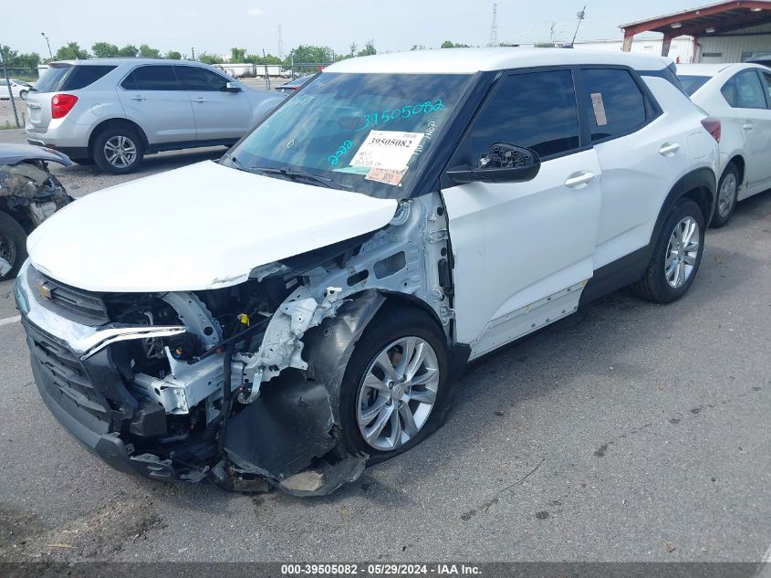 2022 Chevrolet Trailblazer Fwd Ls VIN: KL79MMS25NB133623 Lot: 39505082