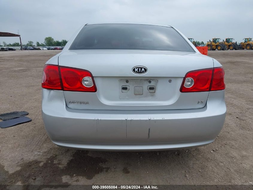 2008 Kia Optima Lx VIN: KNAGE123385242046 Lot: 39505084