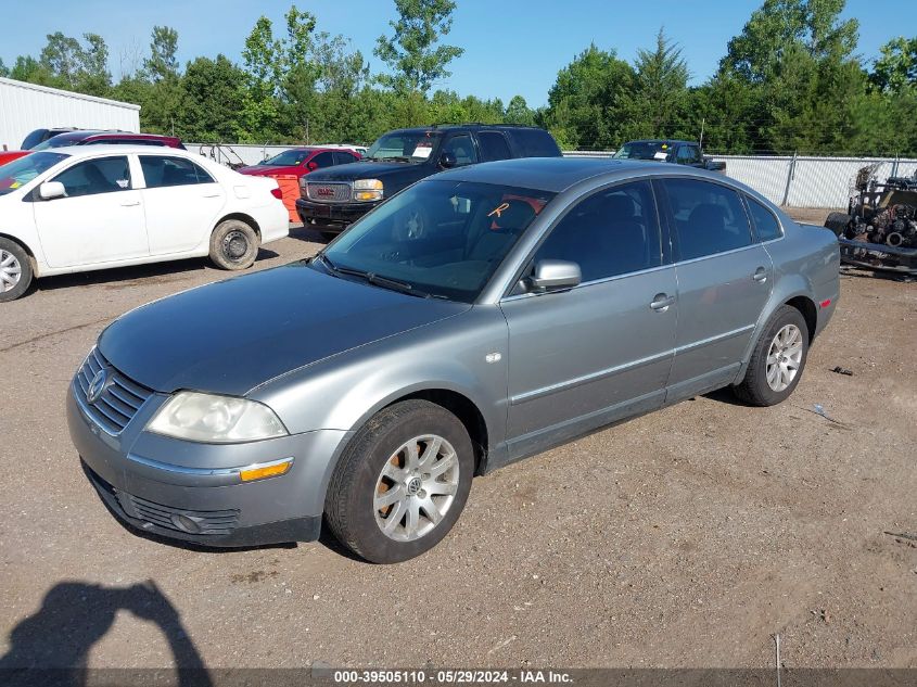 2003 Volkswagen Passat Gls VIN: WVWPD63B93P116912 Lot: 39505110