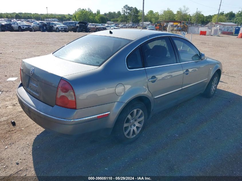 2003 Volkswagen Passat Gls VIN: WVWPD63B93P116912 Lot: 39505110