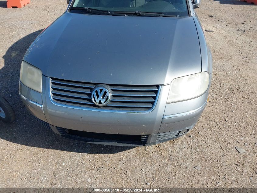 2003 Volkswagen Passat Gls VIN: WVWPD63B93P116912 Lot: 39505110