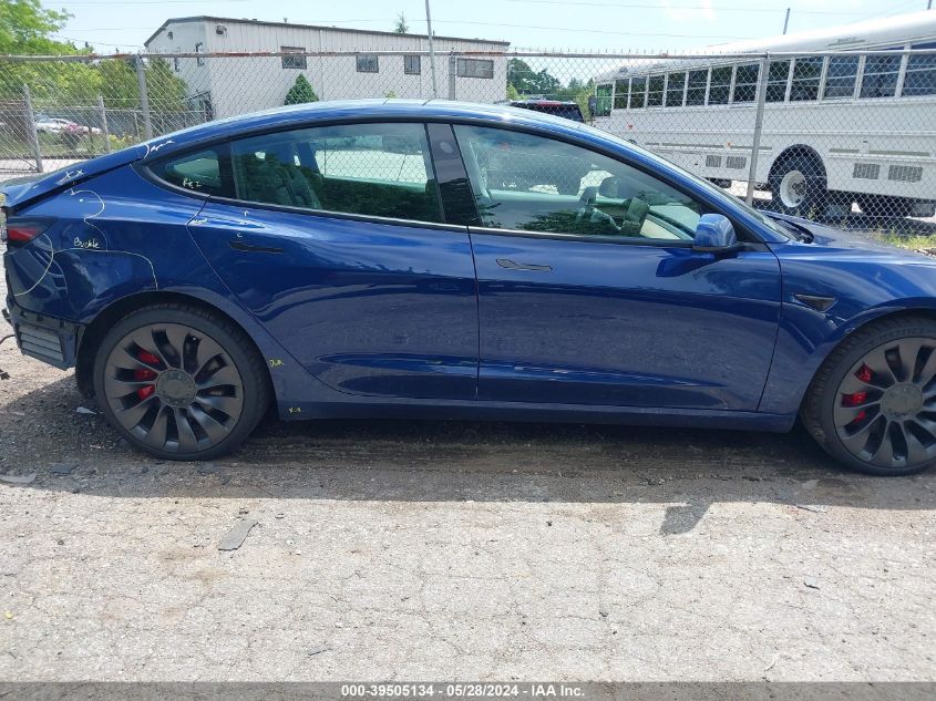 2021 Tesla Model 3 Performance Dual Motor All-Wheel Drive VIN: 5YJ3E1EC6MF991008 Lot: 39505134