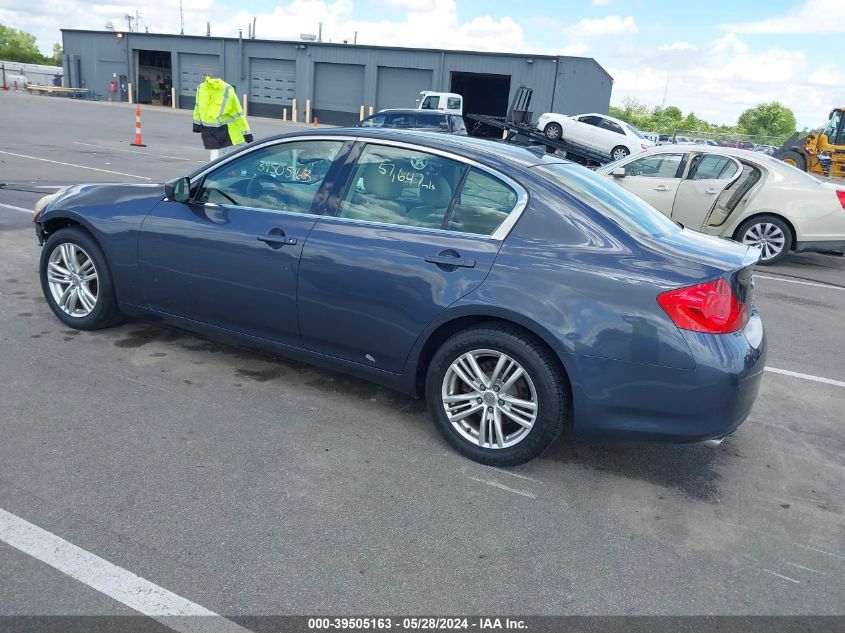 2013 Infiniti G37X VIN: JN1CV6AR3DM750671 Lot: 39505163