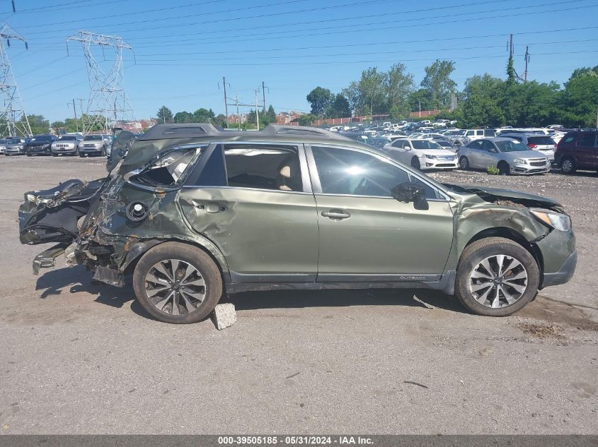 2016 Subaru Outback 2.5I Limited VIN: 4S4BSALC8G3256177 Lot: 39505185