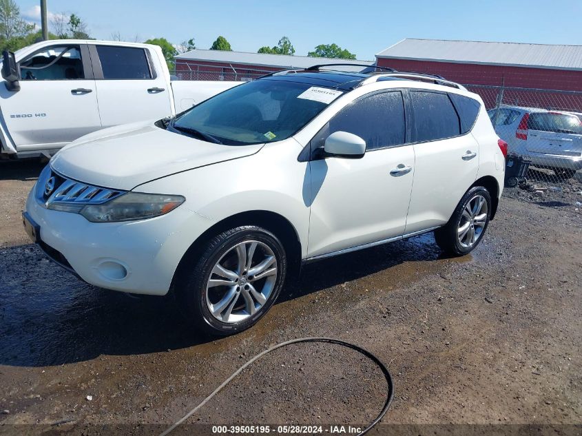 2010 Nissan Murano Le VIN: JN8AZ1MW6AW125053 Lot: 39505195