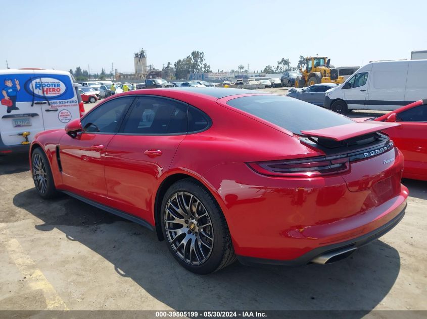 2017 Porsche Panamera 4 VIN: WP0AA2A72HL101852 Lot: 39505199