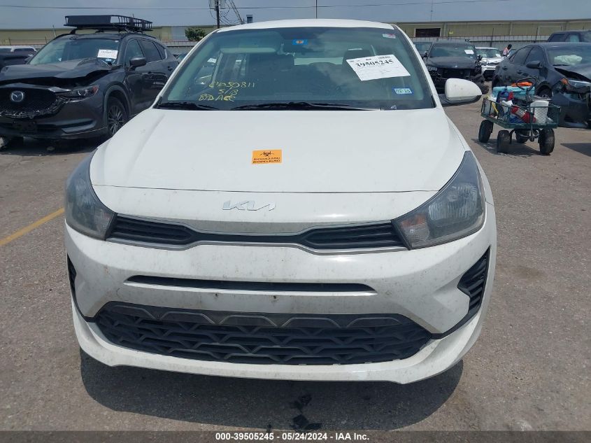 2022 Kia Rio S VIN: 3KPA24AD0NE462273 Lot: 39505245