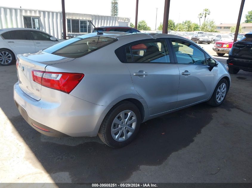 2015 Kia Rio Lx VIN: KNADM4A36F6444024 Lot: 39505251