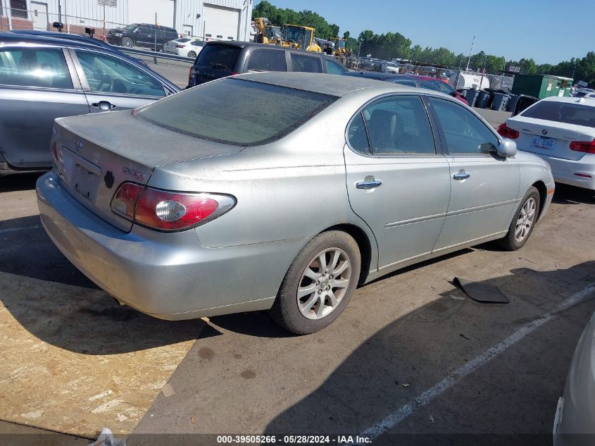 2004 Lexus Es 330 VIN: JTHBA30G045042759 Lot: 39505266