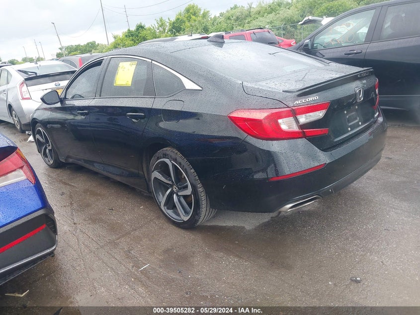 VIN 1HGCV1F36JA166297 2018 HONDA ACCORD SPORT