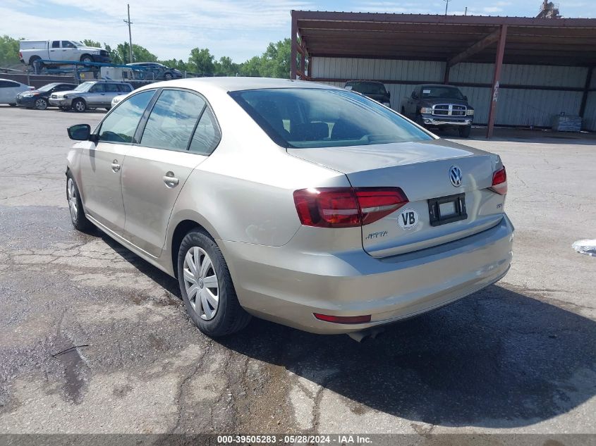 2016 Volkswagen Jetta 1.4T S VIN: 3VW267AJ3GM344532 Lot: 39505283