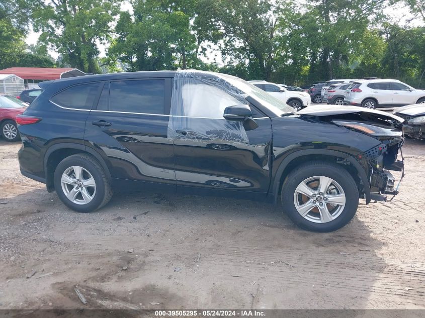 2023 Toyota Highlander L VIN: 5TDKDRBH1PS032161 Lot: 39505295