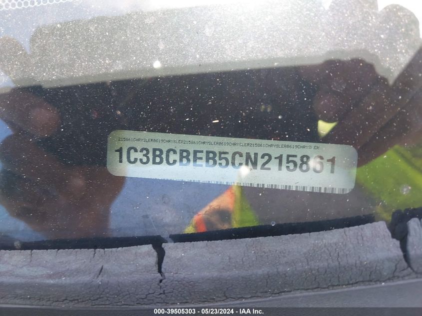 2012 Chrysler 200 Touring VIN: 1C3BCBEB5CN215861 Lot: 39505303