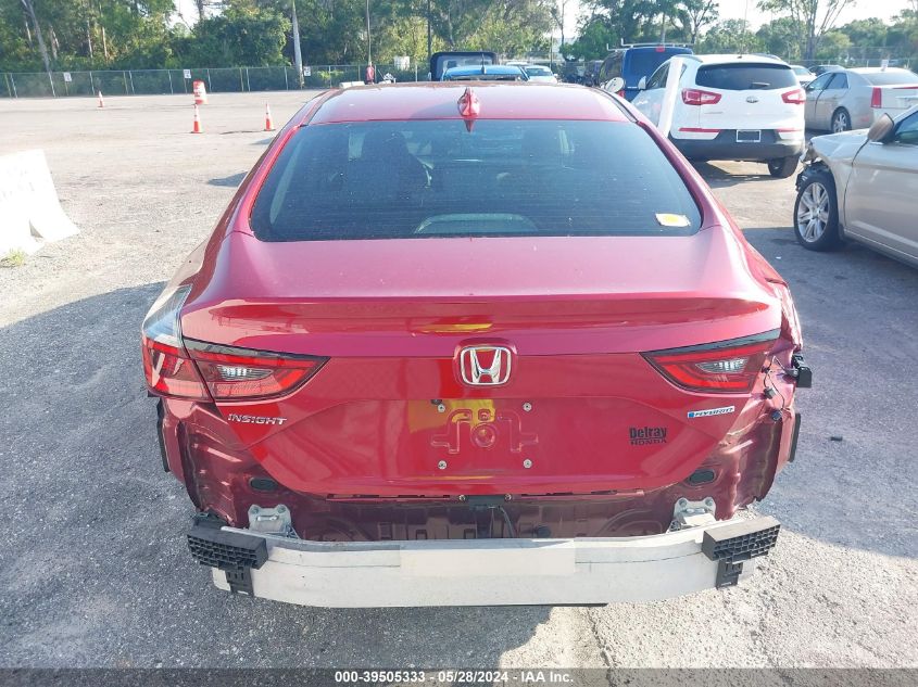 2022 Honda Insight Ex VIN: 19XZE4F59NE006526 Lot: 39505333