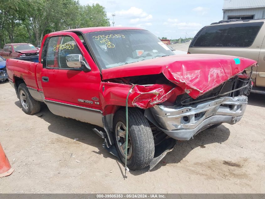 1996 Dodge Ram 1500 VIN: 1B7HC13Z3TJ139290 Lot: 39505353