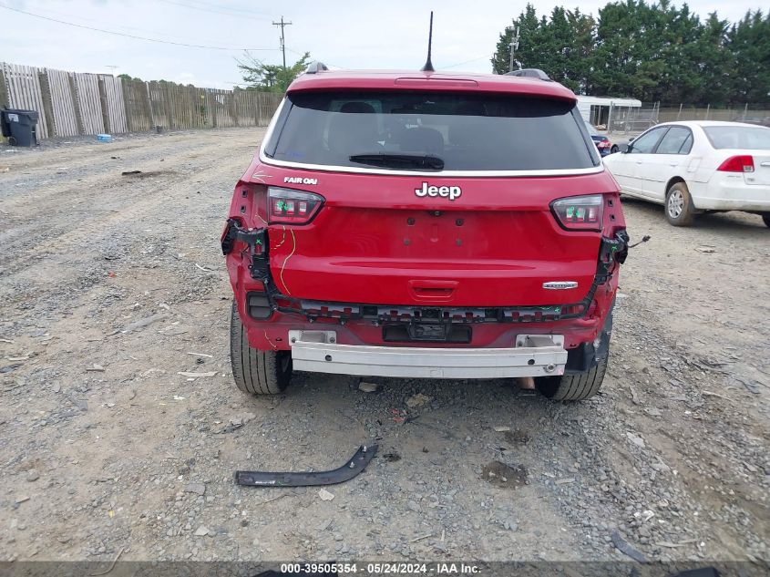 2019 Jeep Compass Sun And Wheel Fwd VIN: 3C4NJCBB5KT614566 Lot: 39505354