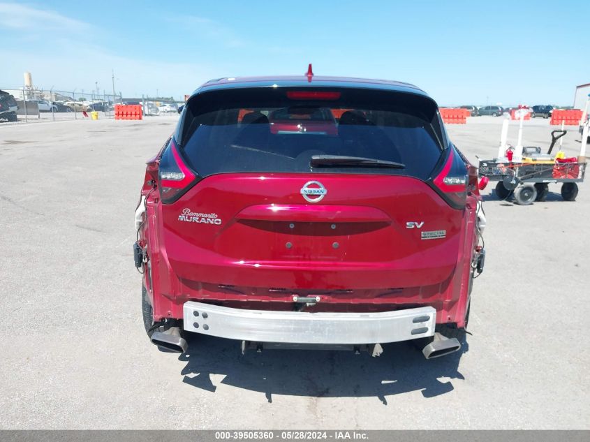 2021 Nissan Murano Sv Fwd VIN: 5N1AZ2BJ0MC123731 Lot: 39505360