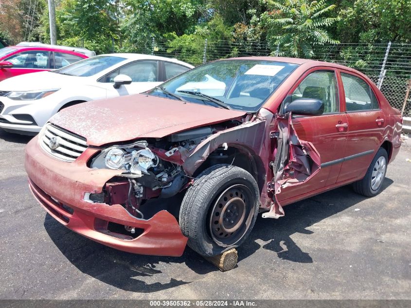 2003 Toyota Corolla Ce VIN: 1NXBR32E33Z025525 Lot: 39505362