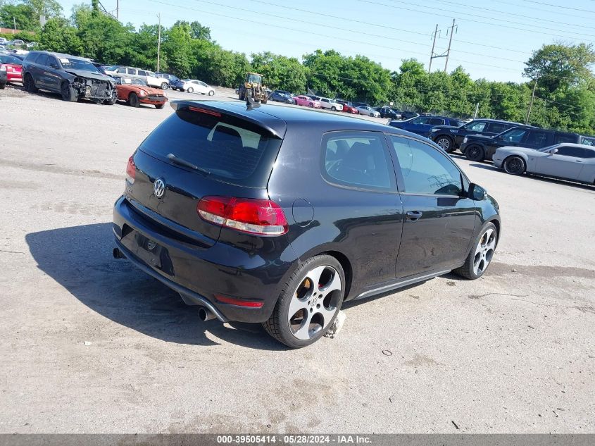 2012 Volkswagen Gti VIN: WVWED7AJ9CW191526 Lot: 39505414